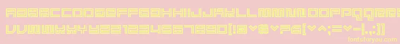 Supreme ffy Font – Yellow Fonts on Pink Background