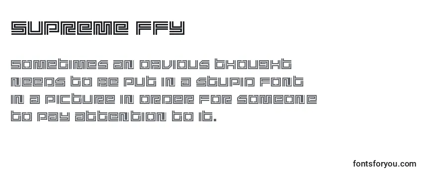 Supreme ffy-fontti