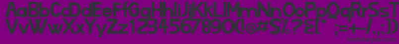 Lizard Font – Black Fonts on Purple Background