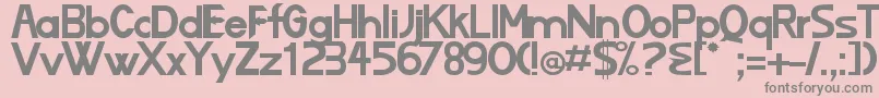 Lizard Font – Gray Fonts on Pink Background