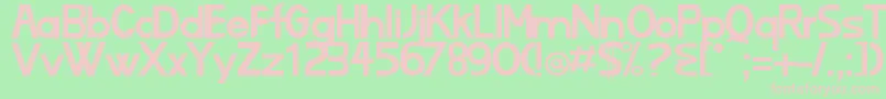 Lizard Font – Pink Fonts on Green Background