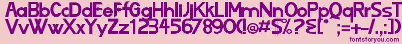 Lizard Font – Purple Fonts on Pink Background