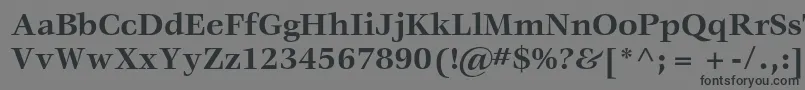 VeljovicstdBold-Schriftart – Schwarze Schriften auf grauem Hintergrund