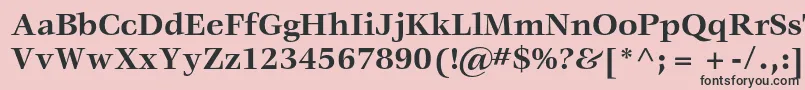 VeljovicstdBold-Schriftart – Schwarze Schriften auf rosa Hintergrund