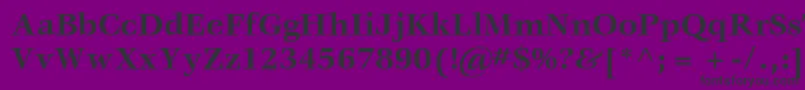 Fonte VeljovicstdBold – fontes pretas em um fundo violeta