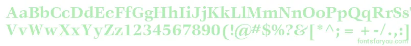 VeljovicstdBold Font – Green Fonts on White Background