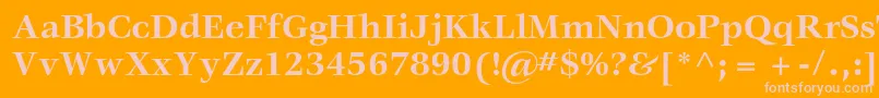 VeljovicstdBold Font – Pink Fonts on Orange Background