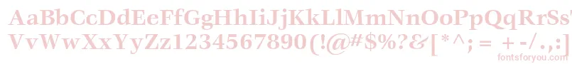 VeljovicstdBold-Schriftart – Rosa Schriften auf weißem Hintergrund