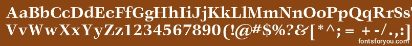 VeljovicstdBold Font – White Fonts on Brown Background