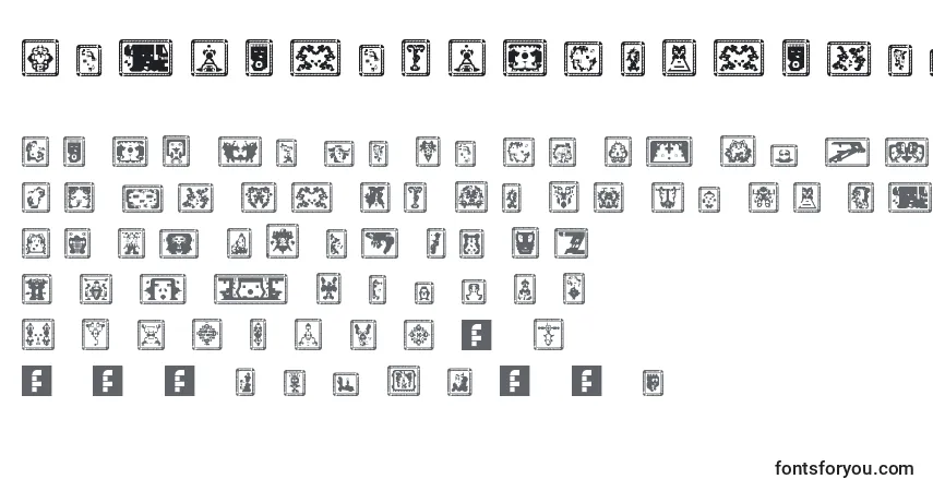 Шрифт TestamentBFormaldhyde11 – алфавит, цифры, специальные символы