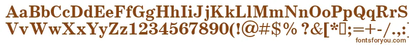Schoolbookv.KzBold Font – Brown Fonts on White Background