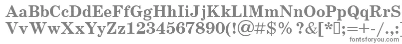 フォントSchoolbookv.KzBold – 白い背景に灰色の文字