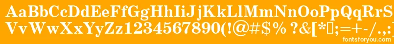 Schoolbookv.KzBold Font – White Fonts on Orange Background