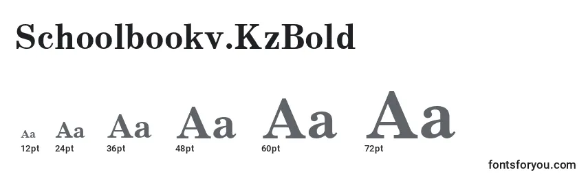 Schoolbookv.KzBold Font Sizes