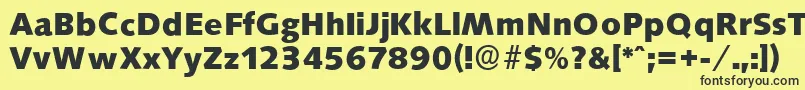 Шрифт SaxonyserialXboldRegular – чёрные шрифты на жёлтом фоне