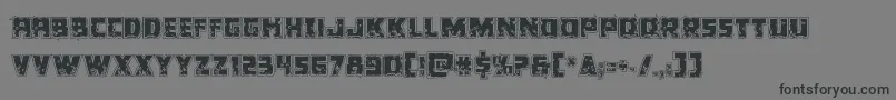 Colossusriddle-Schriftart – Schwarze Schriften auf grauem Hintergrund