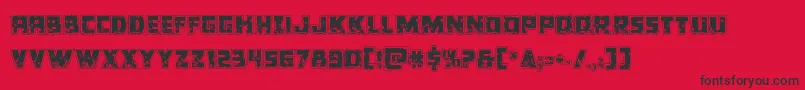 Colossusriddle Font – Black Fonts on Red Background