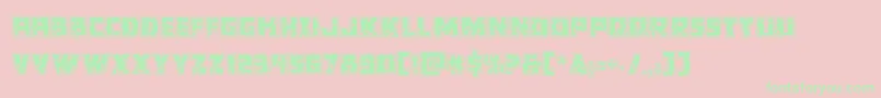 Colossusriddle Font – Green Fonts on Pink Background