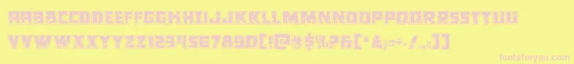 Colossusriddle Font – Pink Fonts on Yellow Background