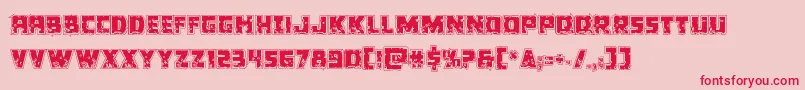 Colossusriddle Font – Red Fonts on Pink Background