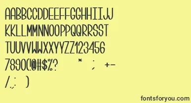 Centi font – Black Fonts On Yellow Background