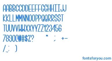Centi font – Blue Fonts On White Background
