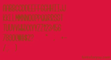 Centi font – Brown Fonts On Red Background