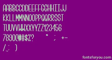 Centi font – Green Fonts On Purple Background