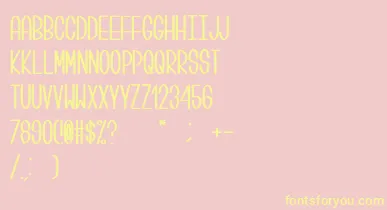 Centi font – Yellow Fonts On Pink Background