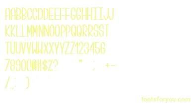 Centi font – Yellow Fonts On White Background