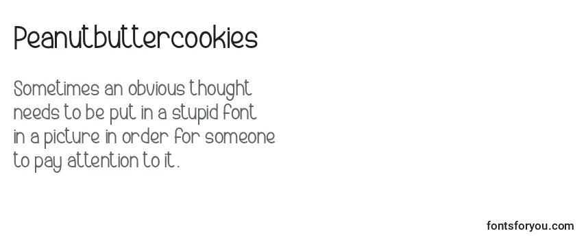 Schriftart Peanutbuttercookies