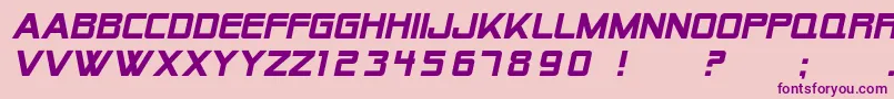 SfAlienEncountersSolidItalic Font – Purple Fonts on Pink Background