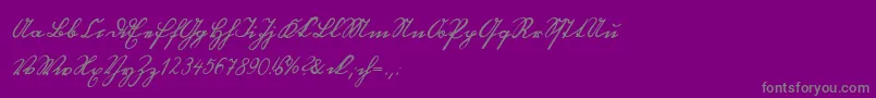 Blackletterhand Font – Gray Fonts on Purple Background