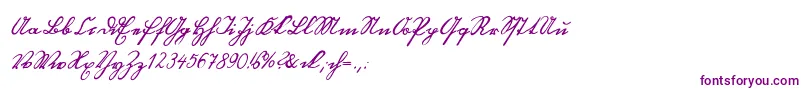 Blackletterhand Font – Purple Fonts on White Background