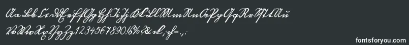 Blackletterhand-Schriftart – Weiße Schriften