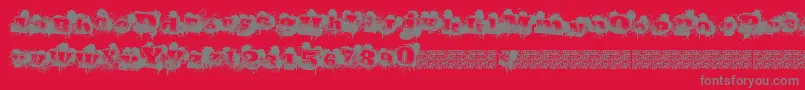 fuente Citytags – Fuentes Grises Sobre Fondo Rojo