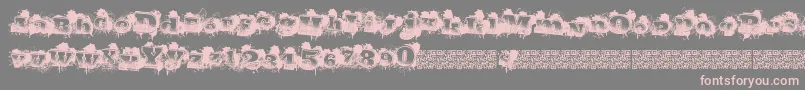 Citytags Font – Pink Fonts on Gray Background