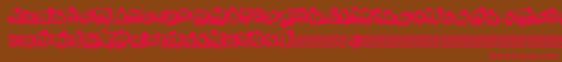 Citytags Font – Red Fonts on Brown Background