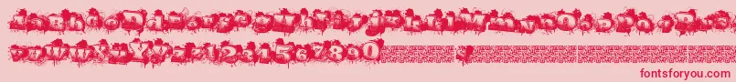 More about Citytags Font Citytags Font – Red Fonts on Pink Background