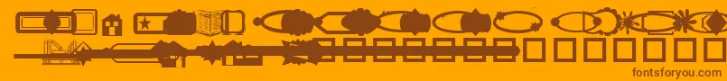 Más sobre la fuente WebDesignDings fuente WebDesignDings – Fuentes Marrones Sobre Fondo Naranja