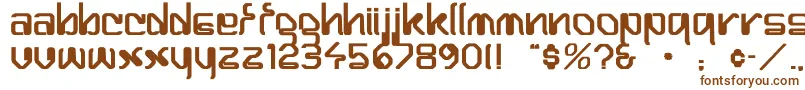 HairpinNormalBold-Schriftart – Braune Schriften