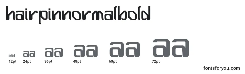 HairpinNormalBold Font Sizes