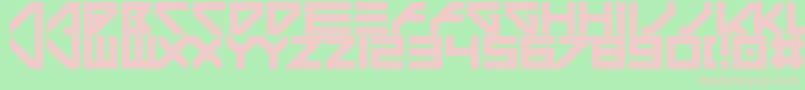 EvenStevens Font – Pink Fonts on Green Background