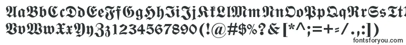 WittenbergerfrakturmtstdBd Font – Fonts Starting with W