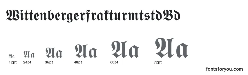 WittenbergerfrakturmtstdBd Font Sizes