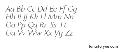 Überblick über die Schriftart LinotypeapertoItalic