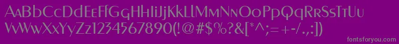 MetroRegular Font – Gray Fonts on Purple Background