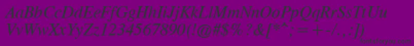 Cgtr46x Font – Black Fonts on Purple Background