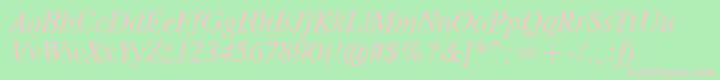 Cgtr46x Font – Pink Fonts on Green Background