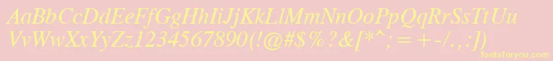 Cgtr46x Font – Yellow Fonts on Pink Background